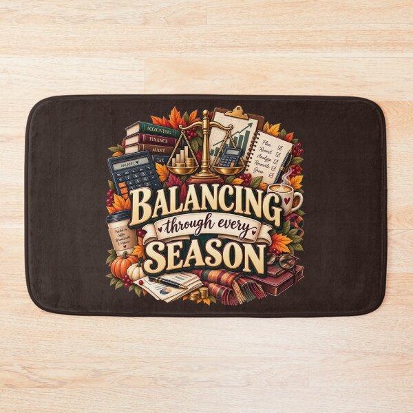 Item preview, Balancing Through Every Season – Autumn Accountant Finance Design designed and sold by astersgraphics.