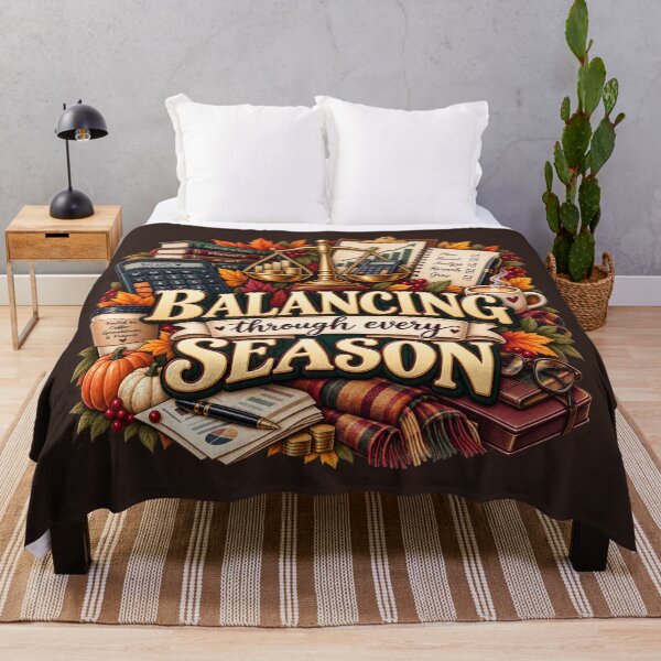 Item preview, Balancing Through Every Season – Autumn Accountant Finance Design designed and sold by astersgraphics.