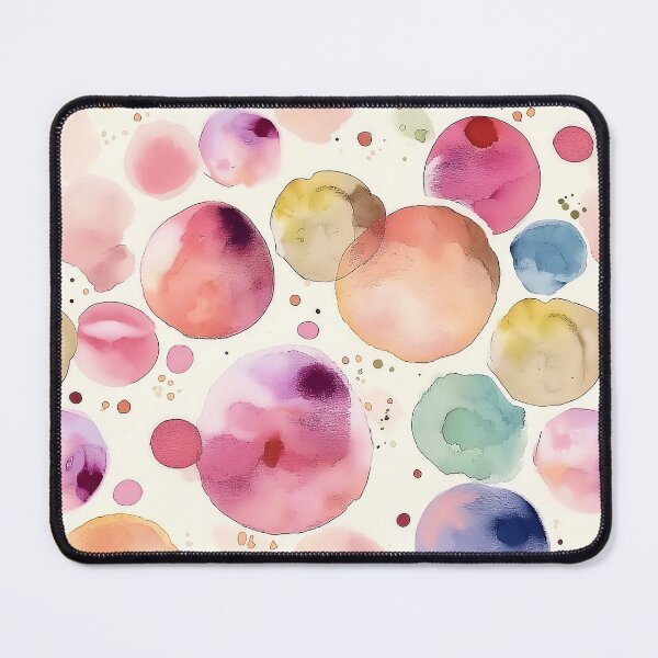 Item preview, Warm Multicolor Watercolor Polka Dots Abstract Pattern designed and sold by Yoruhara.