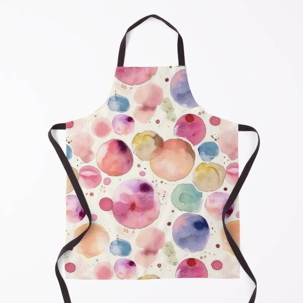 Item preview, Warm Multicolor Watercolor Polka Dots Abstract Pattern designed and sold by Yoruhara.