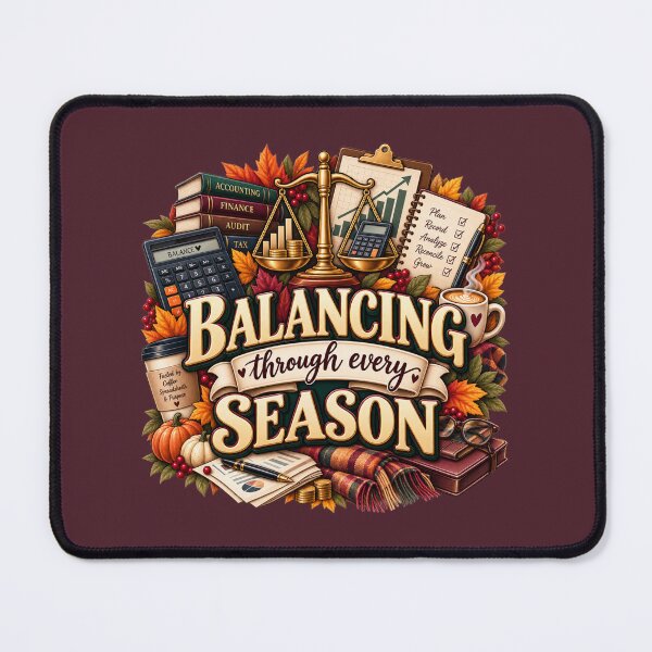Item preview, Balancing Through Every Season – Autumn Accountant Finance Design designed and sold by astersgraphics.
