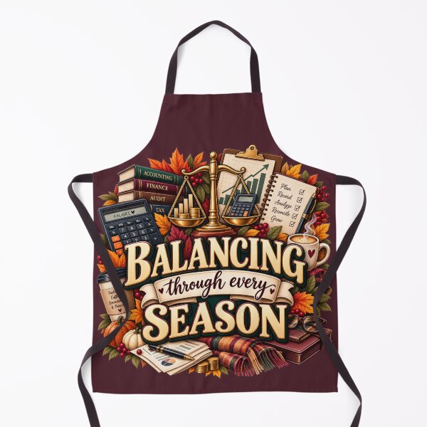 Item preview, Balancing Through Every Season – Autumn Accountant Finance Design designed and sold by astersgraphics.