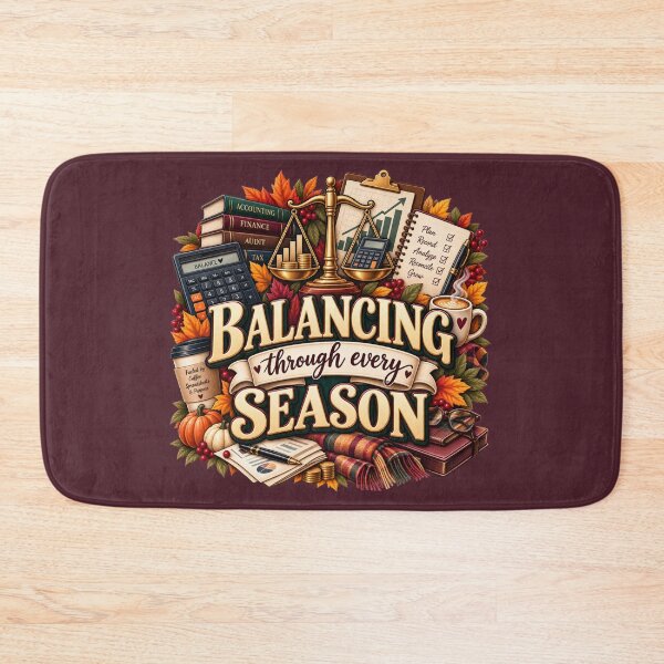 Item preview, Balancing Through Every Season – Autumn Accountant Finance Design designed and sold by astersgraphics.