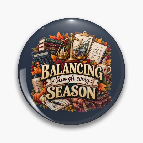 Item preview, Balancing Through Every Season – Autumn Accountant Finance Design designed and sold by astersgraphics.