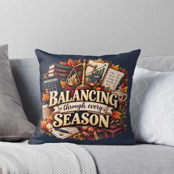 Item preview, Balancing Through Every Season – Autumn Accountant Finance Design designed and sold by astersgraphics.