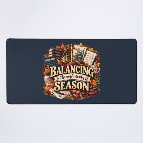 Item preview, Balancing Through Every Season – Autumn Accountant Finance Design designed and sold by astersgraphics.