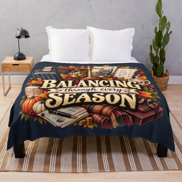 Item preview, Balancing Through Every Season – Autumn Accountant Finance Design designed and sold by astersgraphics.