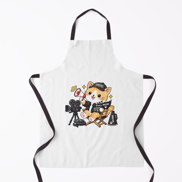 Item preview, Cute Orange Tabby Film Director Cat Kawaii Movie Making Kitty designed and sold by NoopnyangStudio.
