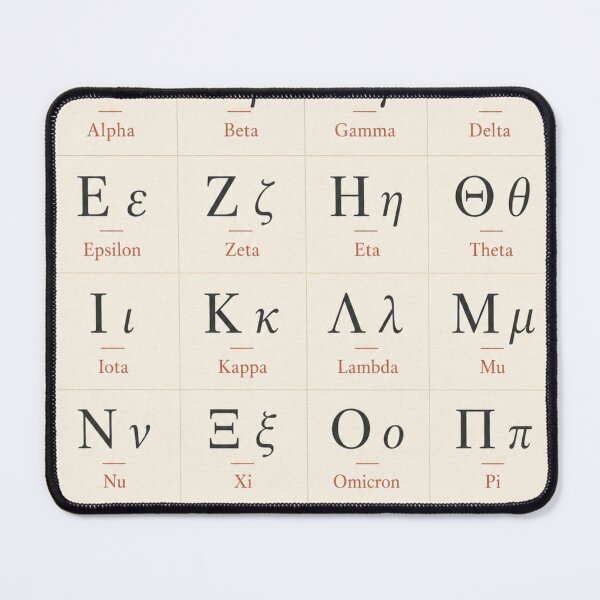 Item preview, Minimalist Ivory Greek Alphabet Educational Chart designed and sold by sadedream.