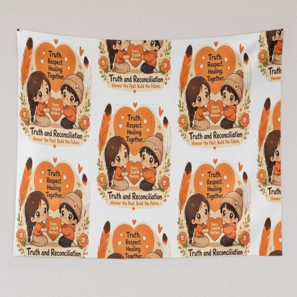 Item preview, Truth and Reconciliation Kawaii Every Child Matters Orange Heart Cute Design designed and sold by InspiredCreatives.