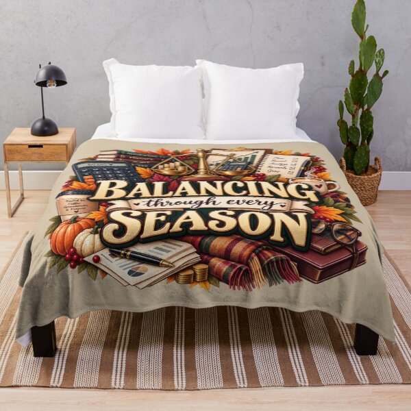Item preview, Balancing Through Every Season – Autumn Accountant Finance Design designed and sold by astersgraphics.