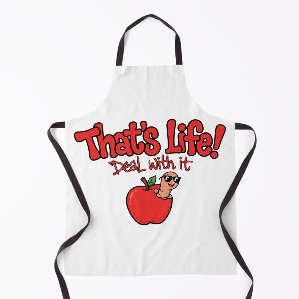 Item preview, That's Life! Deal With It - Cool Worm in Apple Graffiti designed and sold by Surviving Monday Club.