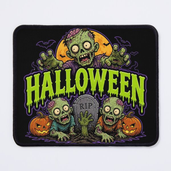 Item preview, Halloween zombie undead graveyard design designed and sold by LoneTide.