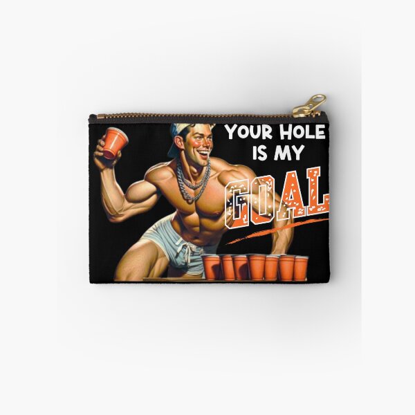 Item preview, Your Hole Is My Goal Beer Pong Retro Party Graphic designed and sold by RahniNM.