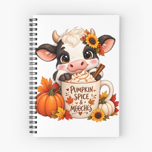 Item preview, Cute Pumpkin Spice Cow Autumn designed and sold by TinyWeird.