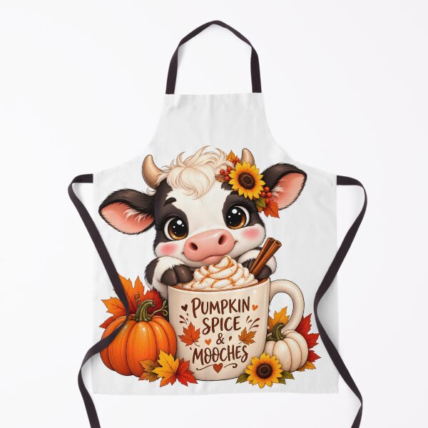 Item preview, Cute Pumpkin Spice Cow Autumn designed and sold by TinyWeird.