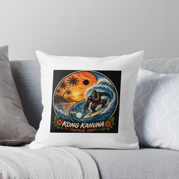 Item preview, Kong Kahuna Yin yang surfing gorilla- Barrel life designed and sold by EterniaE.