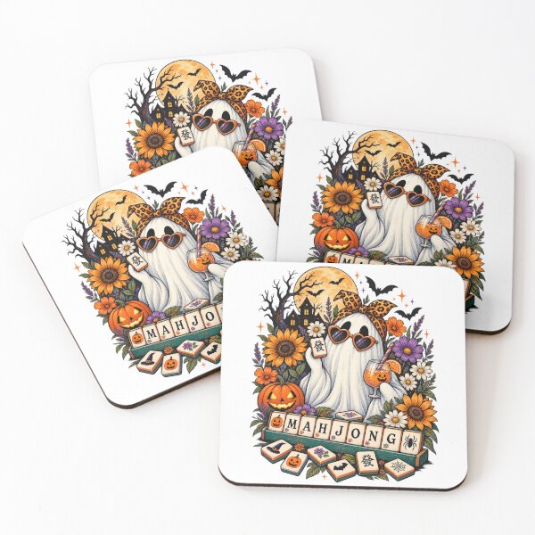 Item preview, Women’s Vintage Ghost Mahjong Halloween Floral Spooky Retro Design designed and sold by DijaMar.