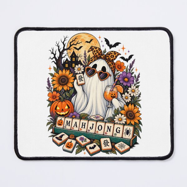 Item preview, Women’s Vintage Ghost Mahjong Halloween Floral Spooky Retro Design designed and sold by DijaMar.