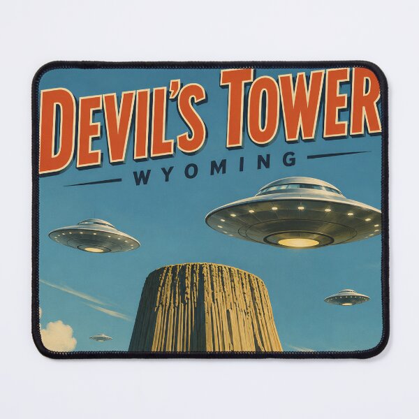Item preview, Devil's Tower UFO Landing Area designed and sold by Moviebuff91.