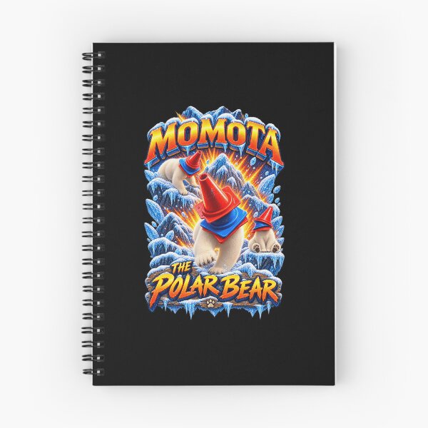 Item preview, Funny Momota Polar Bears With Traffic Cones Icy Mountain Humor Art designed and sold by elderberry.