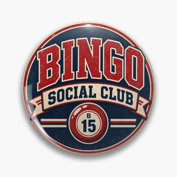 Item preview, Vintage Badge Bingo Social Club designed and sold by EastEndTownie.