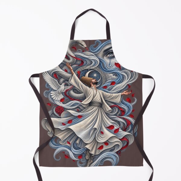 Item preview, Whirling Soul – Mystical Dervish Surreal Art designed and sold by The Kawaii Forge.