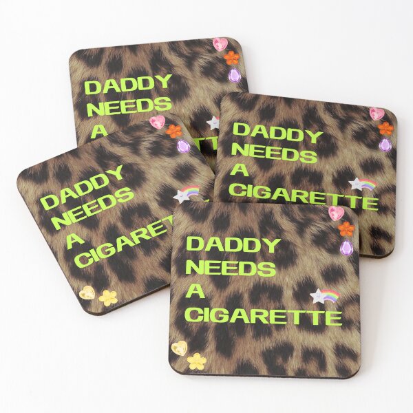 Item preview, daddy needs a cigarette y2k designed and sold by simone rae's stickers.
