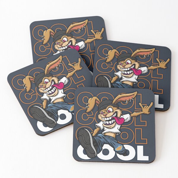 Item preview, Edgy Cool Rabbit - Punk Rock Skater Bunny designed and sold by Z3al-Store.