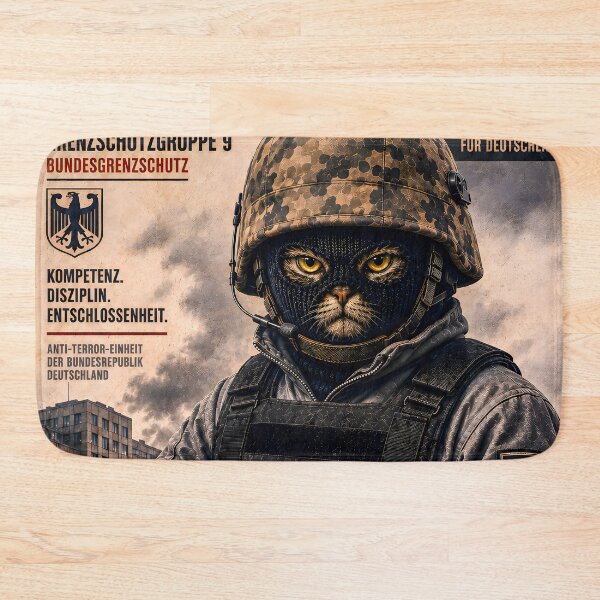 Item preview, Special Forces Cat Posters - Bundesgrenzschutz GSG 9 (D) designed and sold by OPERATOR-7794.