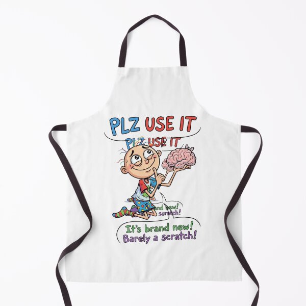 Item preview, Plz Use It Its Brand New Funny Brain Sarcastic Cartoon Illustration designed and sold by jhgjykuo.