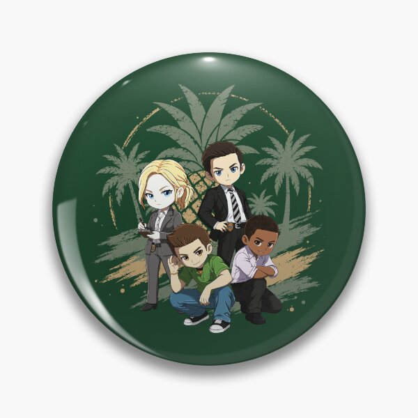 Item preview, Chibi Psych Team w/ Pineapple designed and sold by Crafty Ninja Shop.