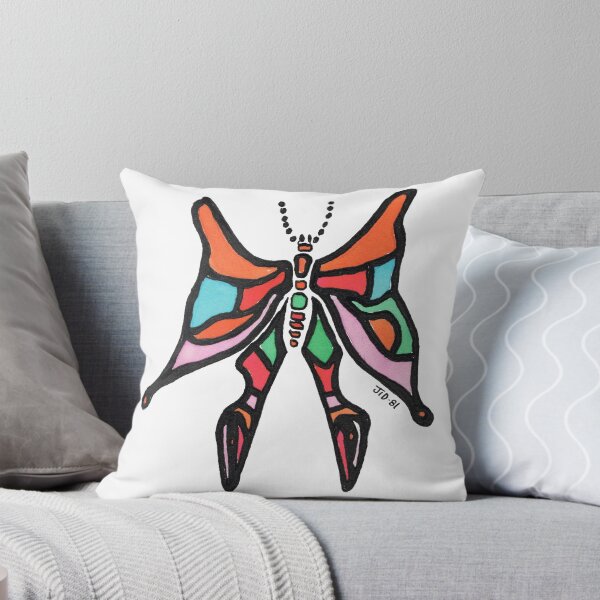 Item preview, Psychedelic Stained Glass Butterfly – Original 1981 Vintage Drawing designed and sold by RedHook-Art.