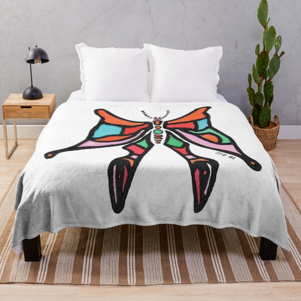 Item preview, Psychedelic Stained Glass Butterfly – Original 1981 Vintage Drawing designed and sold by RedHook-Art.