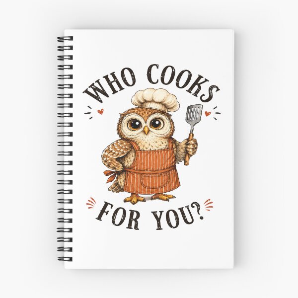 Item preview, Who Cooks For You Funny Owl Chef Cooking Kitchen Bird Lover Humor designed and sold by 76Valeria.