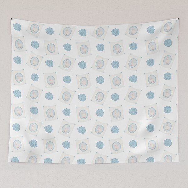 Item preview, Blue rose goose pattern designed and sold by Tora-Designs.