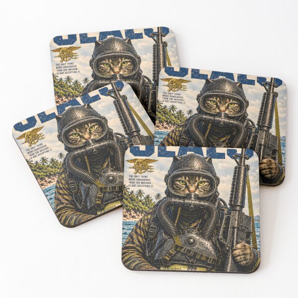 Item preview, Special Forces Cat Posters - US Navy SEALs (USA) designed and sold by OPERATOR-7794.