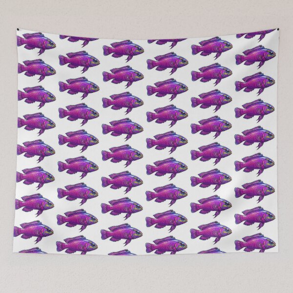 Item preview, Purple Dottyback Colorful Saltwater Reef Fish Art designed and sold by KenworksDigital.