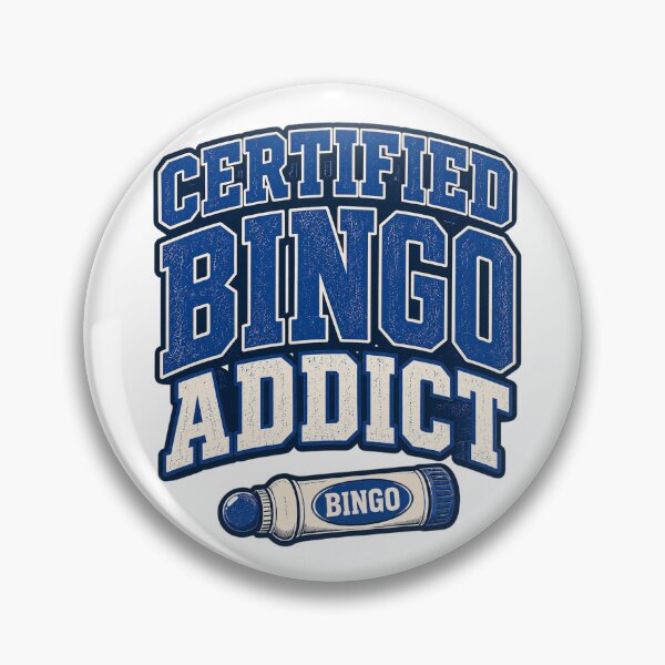 Item preview, Certified Bingo Addict Blue Vintage Bingo Dauber designed and sold by EastEndTownie.