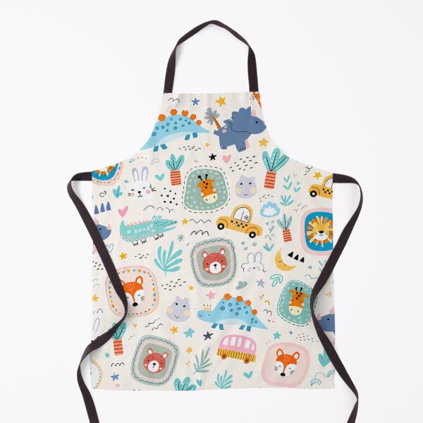 Item preview, Cute Animal Pattern for Kids Dinosaur, Lion & Fox Back-to-School Design designed and sold by Bloomie_Studio .