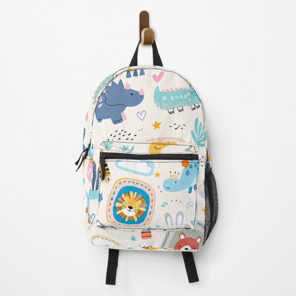 Item preview, Cute Animal Pattern for Kids Dinosaur, Lion & Fox Back-to-School Design designed and sold by Bloomie_Studio .