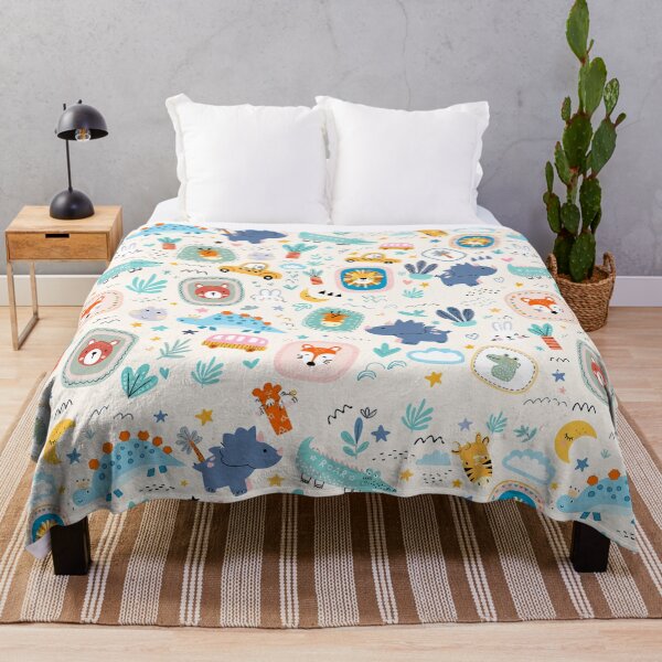 Item preview, Cute Animal Pattern for Kids Dinosaur, Lion & Fox Back-to-School Design designed and sold by Bloomie_Studio .