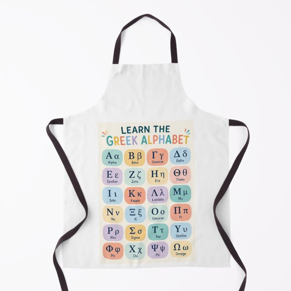 Item preview, Colorful Greek Alphabet for Children Learning Chart designed and sold by sadedream.