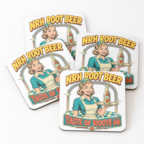 Item preview, NRH Root Beer Taste Route 66 Retro designed and sold by Normandy Road Heritage™ - Vintage Garage Art.