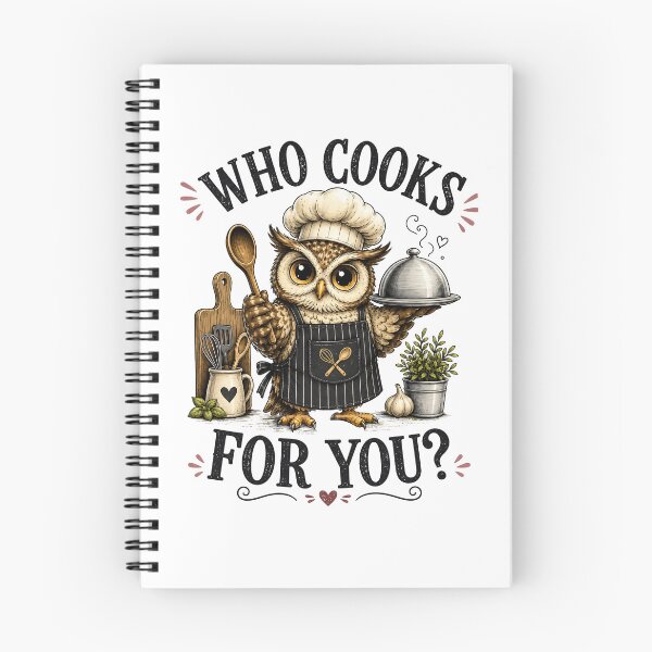 Item preview, Who Cooks For You Funny Owl Chef Cooking Kitchen Bird Lover Humor designed and sold by 76Valeria.