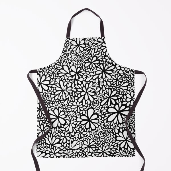 Item preview, Infinite Flowers – Black & White Maximalist Doodle designed and sold by Cridesta.