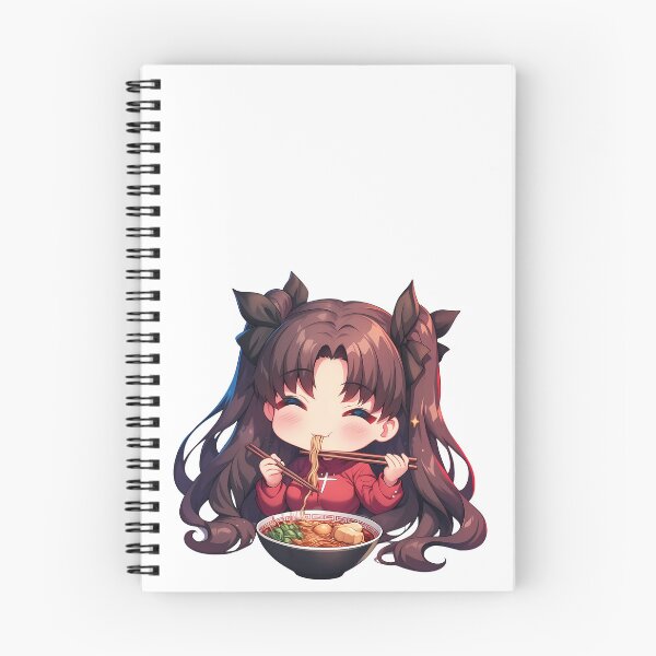 Item preview, Rin Tohsaka Fate Stay Night Kawaii Ramen Chibi Smile designed and sold by mildaclairmo.