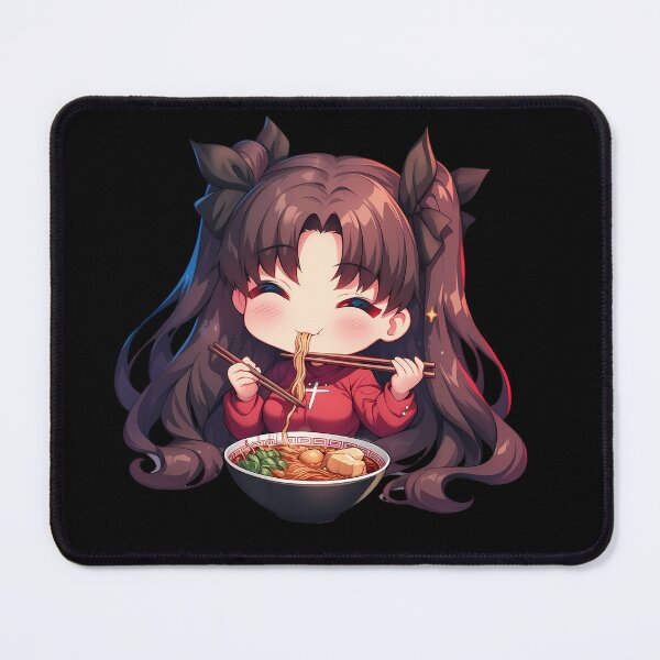 Item preview, Rin Tohsaka Fate Stay Night Kawaii Ramen Chibi Smile designed and sold by mildaclairmo.