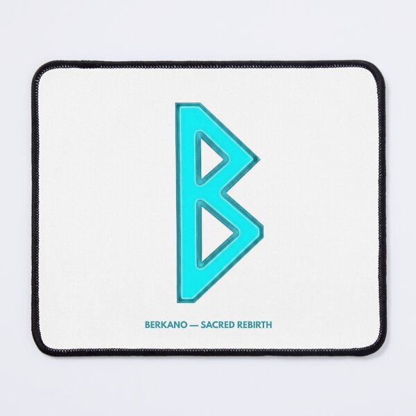 Artikelvorschau, Nordische Berkano-Rune, heiliges Symbol der Wiedergeburt, Neonleuchten entworfen und verkauft von CalmFrameArt.