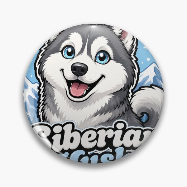 Item preview, Siberian Husky Sticker designed and sold by RedRubyBubble.